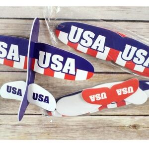 34 USA Foam Gliders - Red, White, Blue